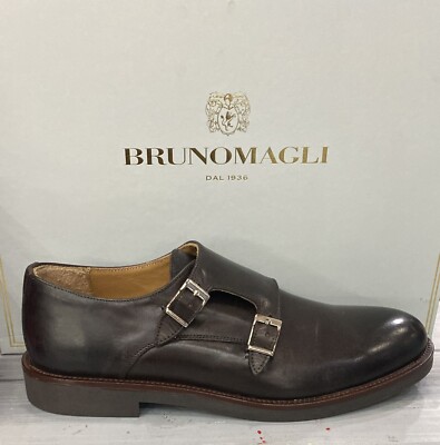 BRUNO MAGLI scarpa uomo size Eu 42 inglesina testa di moro (sole 30  cm)BM043