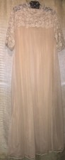 Night Gown/ Lingerie/Robe USA Beige Van Raalte Vintage Item 