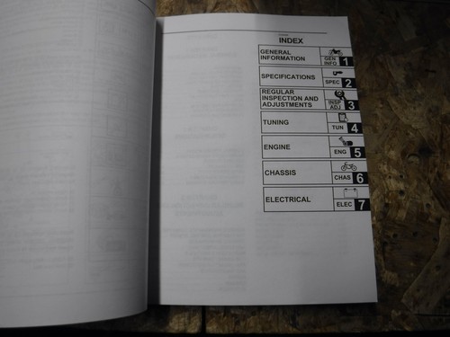 2007 YAMAHA WR450FW MOTORCYCLE ORIGINAL FACTORY OWNERS SERVICE MANUAL - Bild 7 von 7