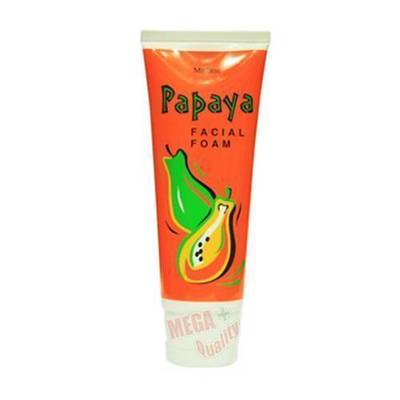Mistine Papaya Enzymes Extract Whiten Facial Foam Face Wash Cleanser 100g