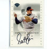 Scott Leius 1996 Leaf Authentic Signature Series On Card Autograph Auto Indians