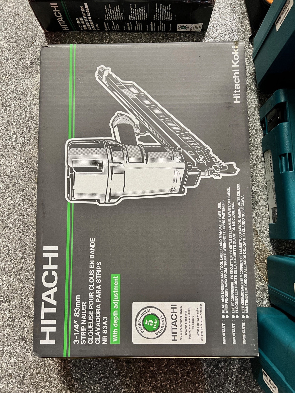 *NEW* Hitachi NR83A3 3 1/4 in Framing Strip Nailer eBay