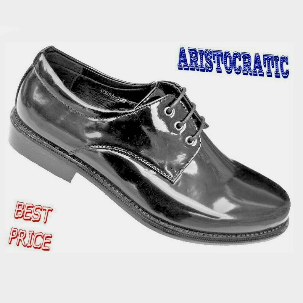 Scarpe Uomo Diamond Class Blu Scuro Lucide Vernice Formali Eleganti Cerimonia - Foto 6