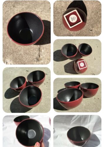 14 Pc. Pfaltzgraff EASTSIDE Red Black Floral Stoneware 4 Piece Setting Platters - Picture 9 of 12