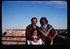 Vintage Film Slide 35mm 1970's Family at the Grand Canyon