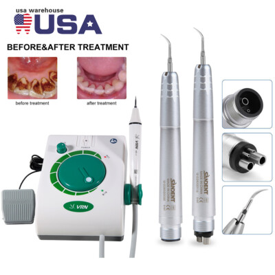 Dental Ultrasonic Scaler Scaling Perio with handpiece Tips / Air Scaler 2/4Holes