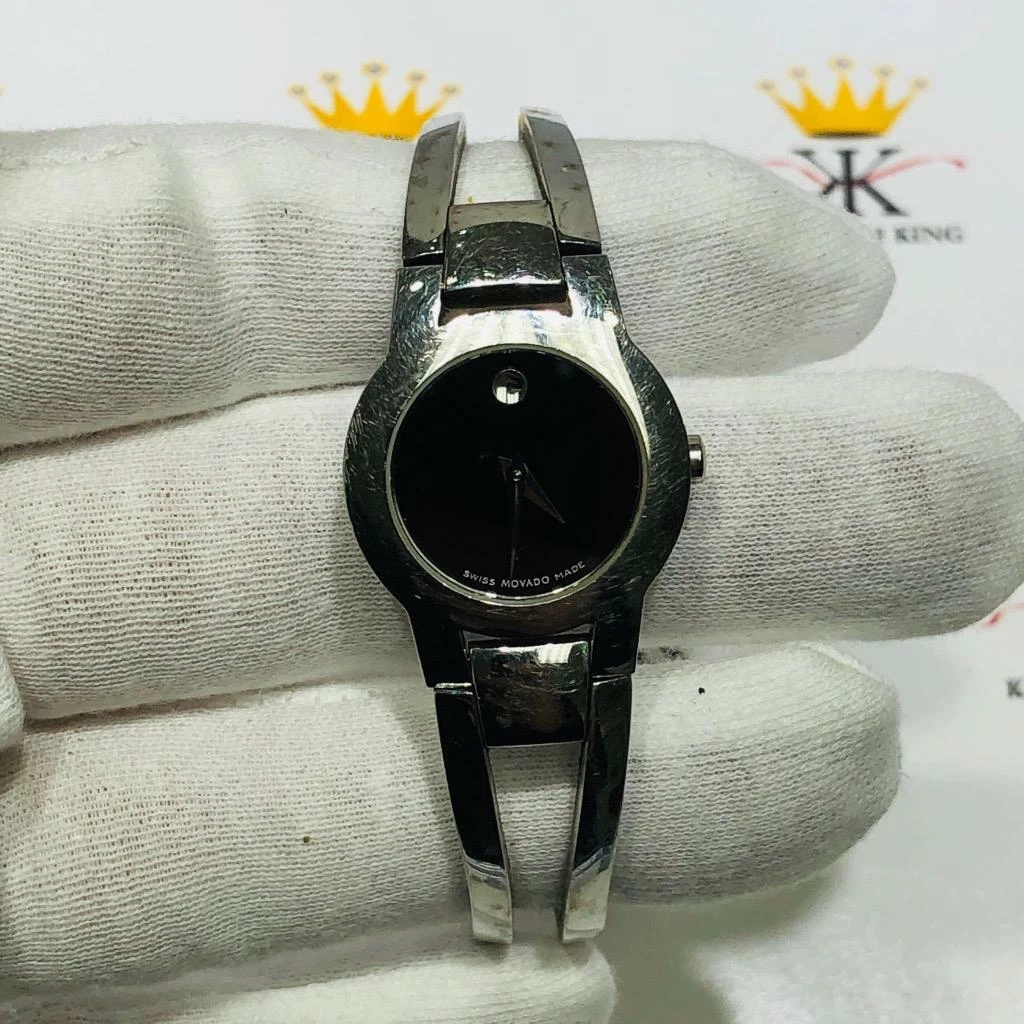 Movado Swiss Made Quartz Movement Stainless Steel Ladies Museum