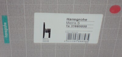 Hansgrohe Metris S 31665000,FMS ,chrom Einhebel-Brausemischer Unterputz für iBox