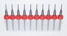 (10) - 0.80mm (.0315") 4 FLUTE CARBIDE ENDMILLS NEW Kyocera Tycom 1800.0315.158