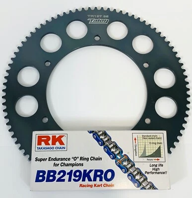RK ORing Chain Any Size 100-112 link & Talon Sprocket for Kart Rotax X30 Cadet