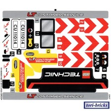 Lego Technik Aufkleber zum 42024 Container Truck »NEU«
