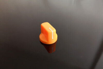 Potentiometer Drehknopf 20mm davies pointer knob orange für 6,3mm Achsen