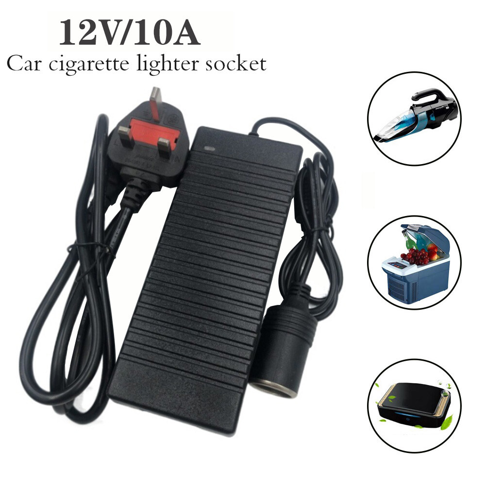 240V Mains To 12V DC Cigarette Lighter Voltage Converter Power Adapter 10A 120W eBay