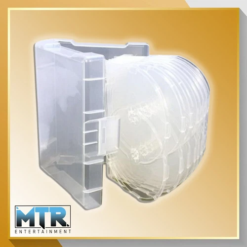 18 Way Clear 64mm DVD Megapack Replacement Case