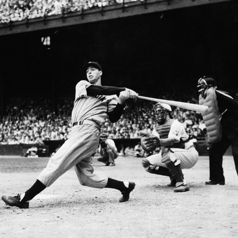 1950 JOE DIMAGGIO HR #335 YOGI BERRA HR #57 TICKET🎟️7/23/50 YANKEES/TIGERS PSA - Image 2 of 4