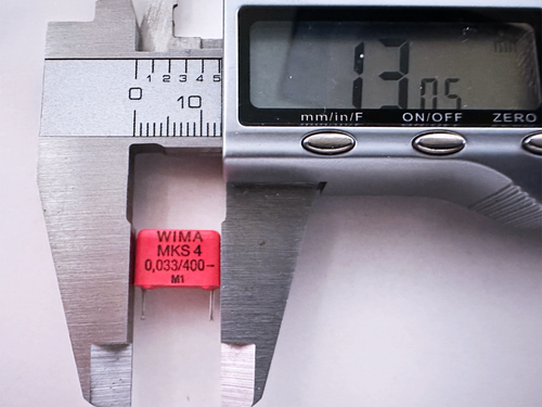 10Pcs MKS4 0,033µF WIMA 0.033uF 33nF 20% 400VDC Film Capacitor PCM:10mm - Picture 2 of 6