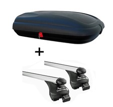 Dachbox VDP CA320 Relingträger Quick Alu für für Citroen C4 Aircross ab 12 auflR