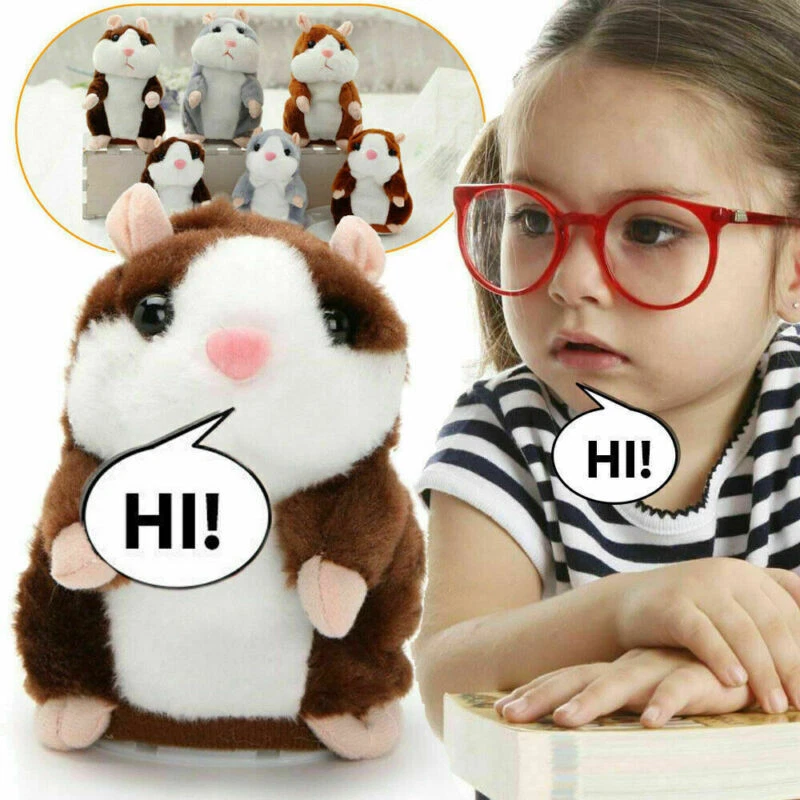 Talking hamster baby toy top