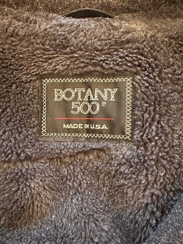 BOTANY 500 Vtg 3/4 Long Wool Coat Overcoat Mens Size 42 Reg gray - Picture 4 of 8
