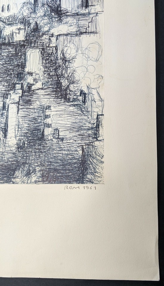 Künstler Voigt, Rom 1961, Zeichnung, handsigniert und datiert eBay