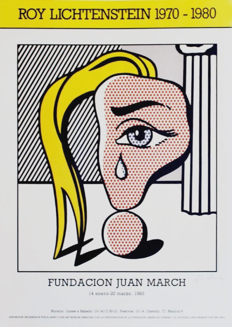 版画 Roy Lichtenstein poster originals 2003 ROY LICHTENSTEIN The Kiss V, 2003 – Art Wise Premium Posters