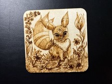 Umbreon Pokemon Pyrography Portrait by K. Allen