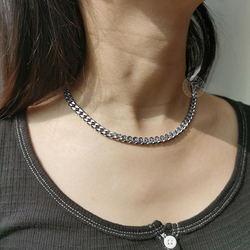 3/5/7mm 7-36" Silver Stainless Steel Cuban Curb Chain Necklace Bracelet Hot Sale - Picture 27 of 27