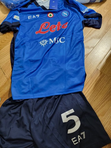 Ssc Napoli Men's Standard Official Replica Jersey AZZ NA/BLU Wing chose you size - Picture 12 of 20