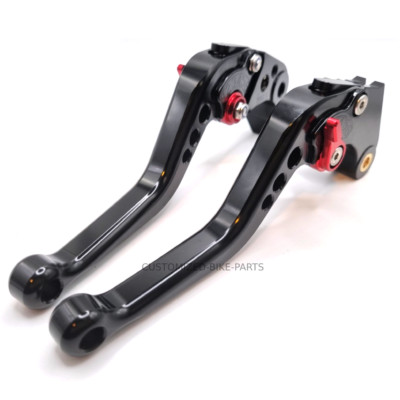 Kurze schwarz rote Kupplungs- & Bremshebel für Suzuki GSX-S1000 F/S 2015-2020