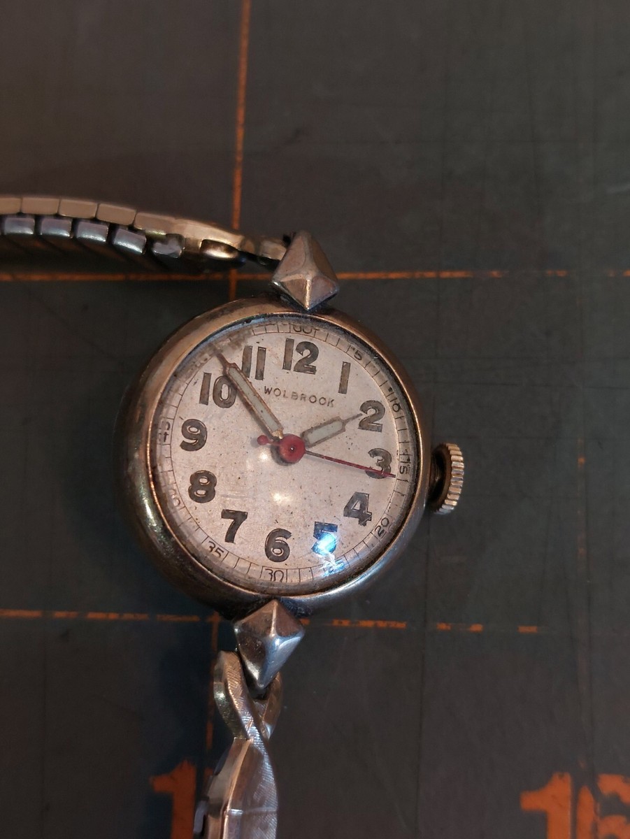 Vintage WOLBROOK Clinton watch Co CXH Mechanism Ladies Not Working Parts  Repair