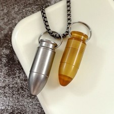 PEI Titanium Waterproof Pill Holder Case Organizer Container Keychain EDC Gift