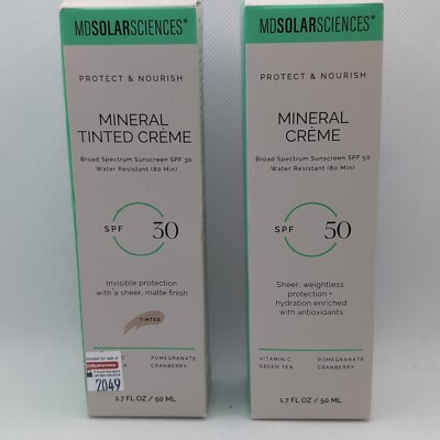 MD Solar Sciences Mineral Tinted Crème & Mineral Creme, 1.7 Oz