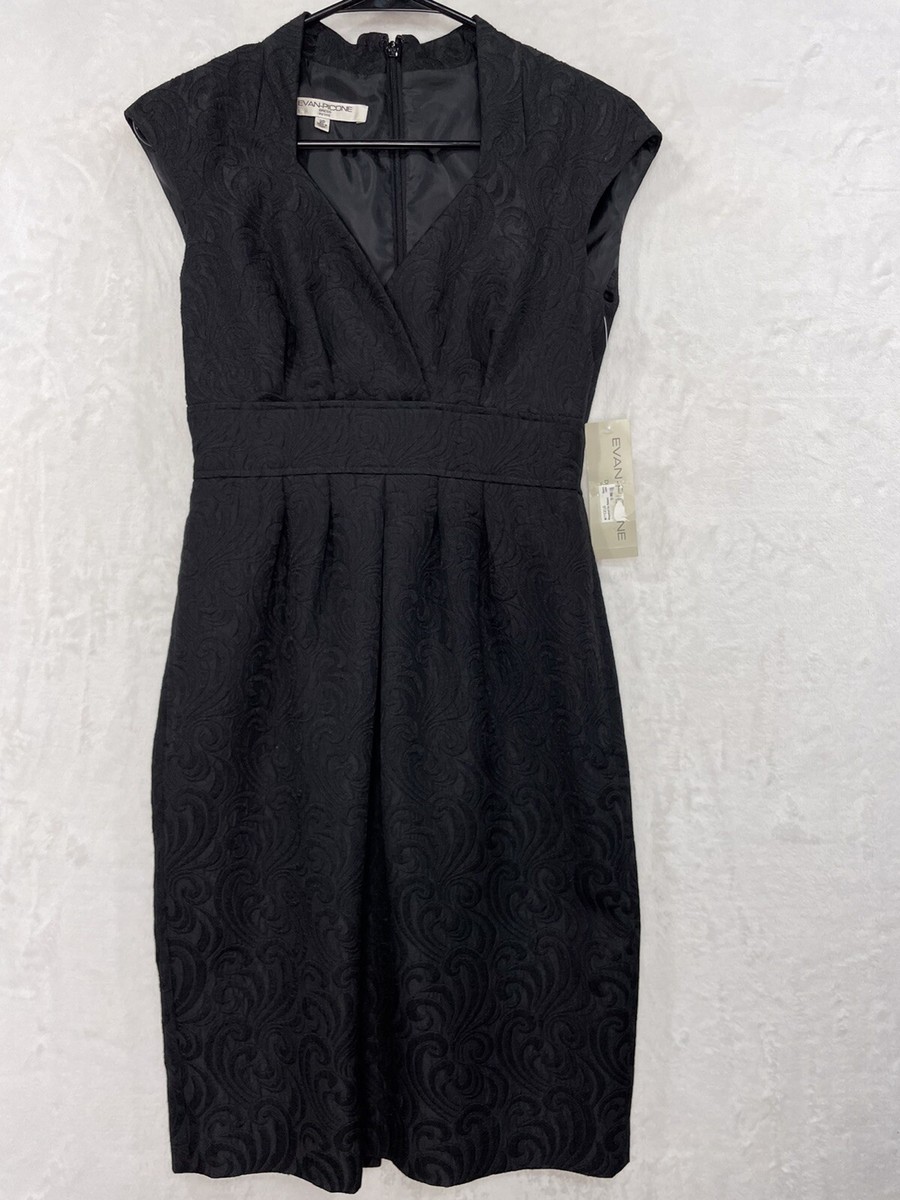 petite black empire waist dress Connected Petite Embellished Empire-Waist Dress - Black Nude