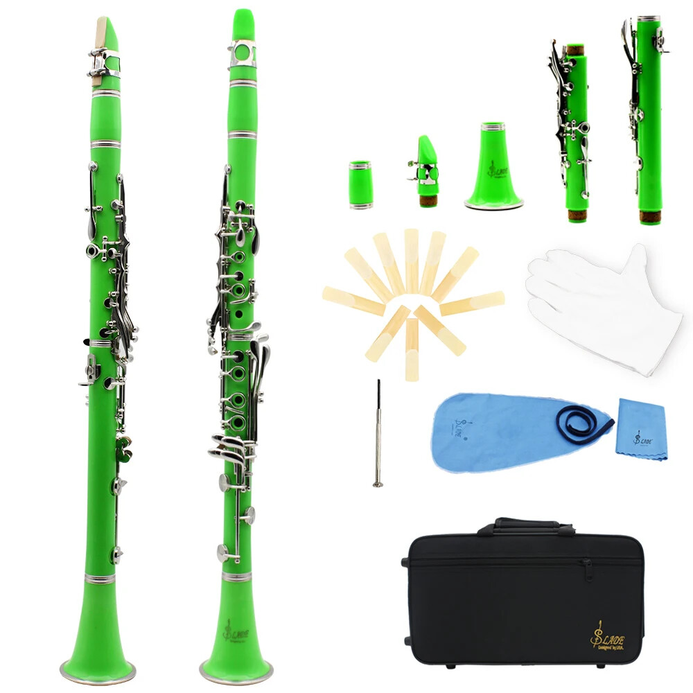 SLADE Bb Clarinet 17 Keys different colors Bakelite Wooden