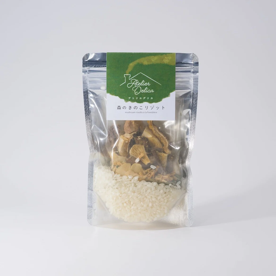 ATELIER DELICA Mushroom & Porcini & Flavor Risotto Sake Easy Self Meal