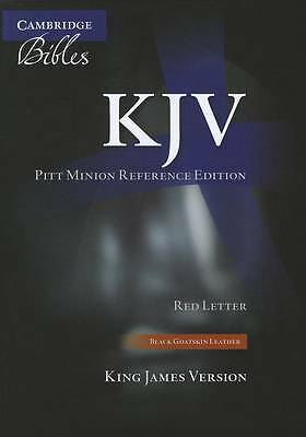 KJV Pitt Minion Reference Bible, Black Goatskin Leather, Red-letter Text,...
