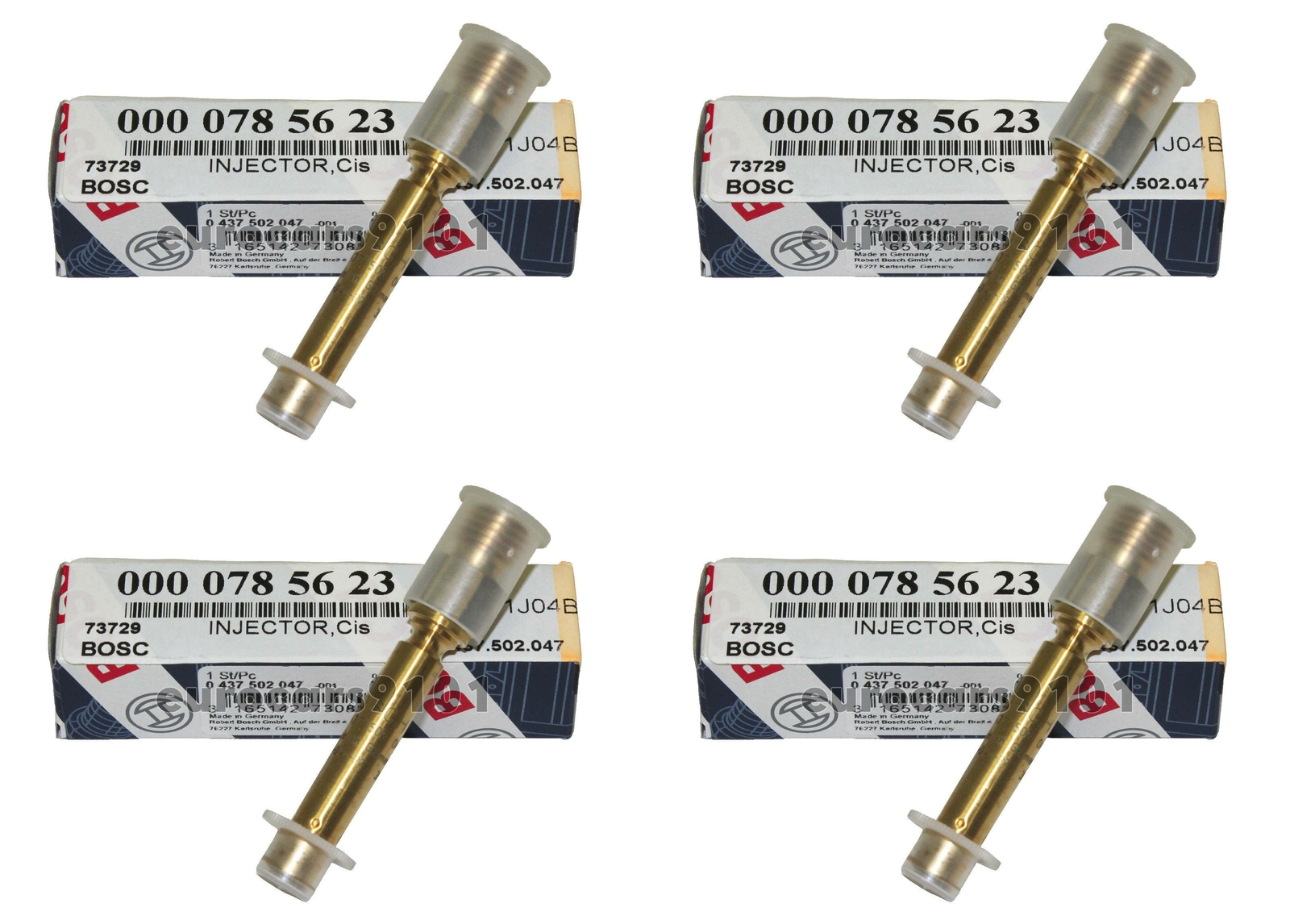 Mercedes 190E Bosch Fuel Injectors 62274 0000785623 Set of 4