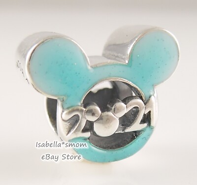 Disney Parks 2021 MICKEY MOUSE ANNUAL Genuine PANDORA Blue Charm 799195C01  w BOX