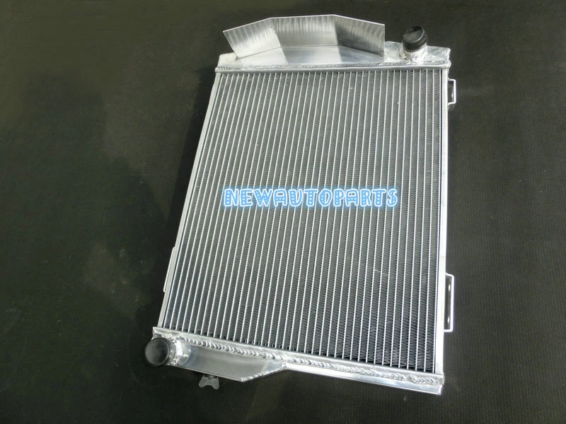 Radiador de aluminio 62 mm 3 filas + ventilador para AUSTIN HEALEY 3000 1959-1967 66 65 64 63 Foto 3 de 4