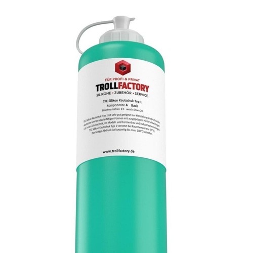 Silicone double empreinte silicone silicone caoutchouc type 1 souple 1:1 RTV NV 1 kg TFC - Photo 7/9