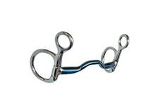 EXPERT BITS PORTED BLU - Sweet Iron Ported Hanging Cheek  - happy tongue action