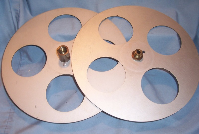 35MM 2,200' 15" Aluminum Motion Picture Film Movie Projector Take Up SPLIT Reel