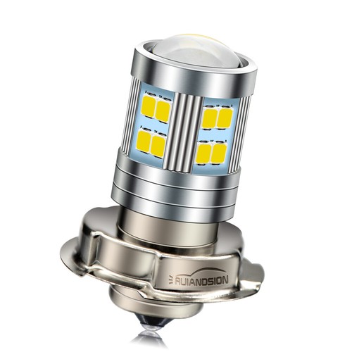 Ruiandsion P26S LED Headlight Bulb DRL White 800LM for 6V 12V Motor Scooter Lamp - Picture 8 of 9