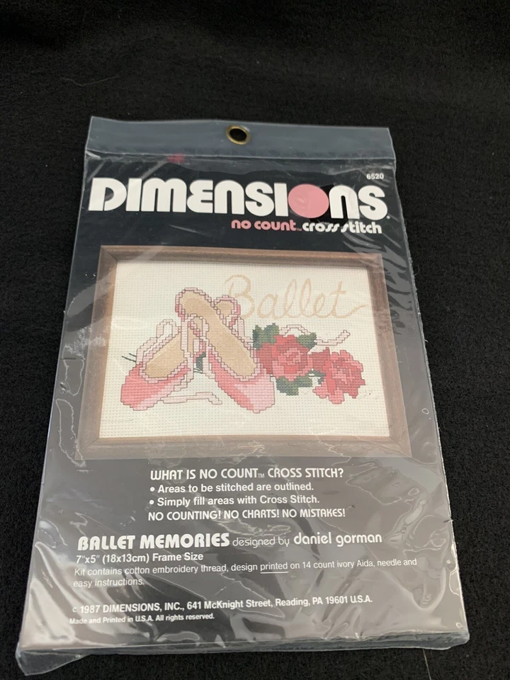 Dimension #6520 芭蕾回忆 Daniel Gorman 全新! 7x5英寸1987 — 第 3/3 张图片