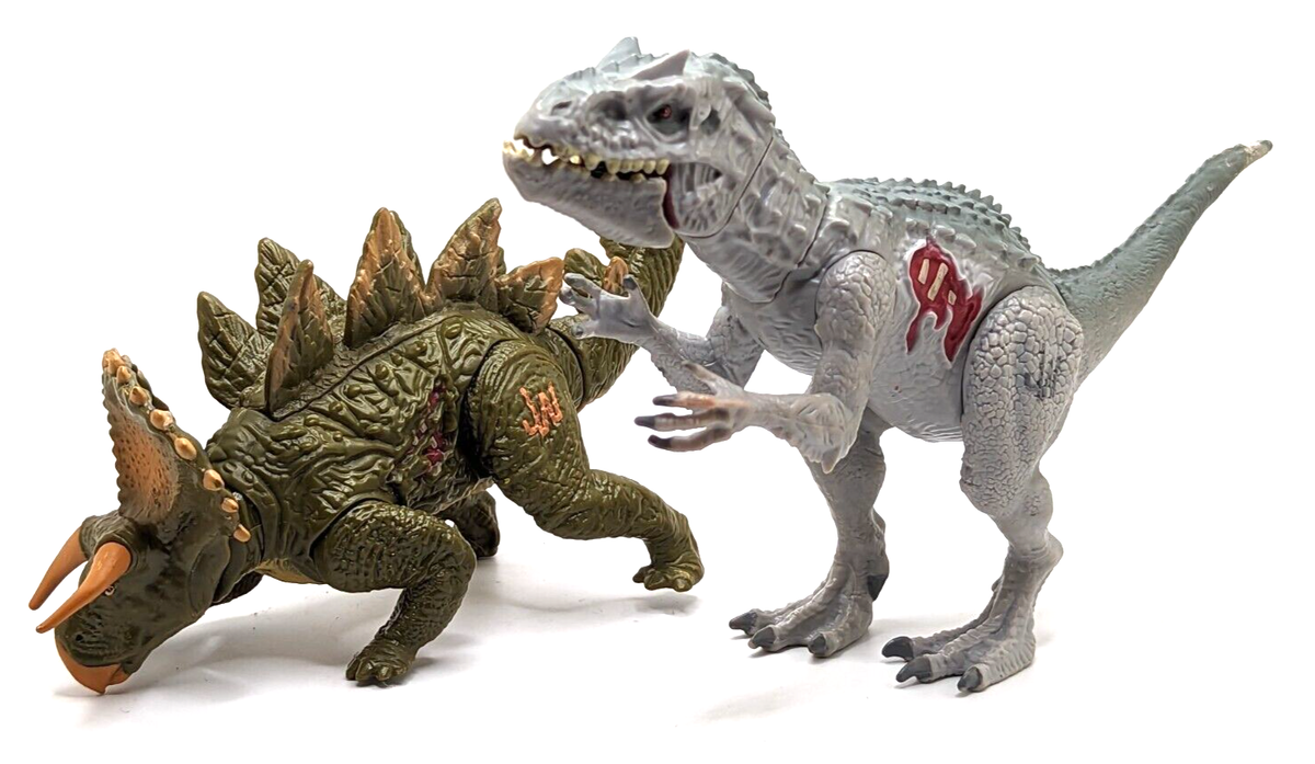 2 Jurassic World Bashers & Biters Dinosaurs Stegoceratops