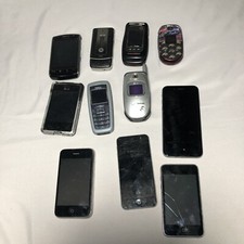 Lot Of Cell Phones Untested 11 Phones- iPhones, Samsung iPod Verizon  More