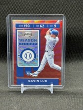 Gavin Lux 2020 Panini Chronicles Contenders Optic #3 Ruby Wave /199 RC Dodgers