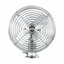 Chrome Heavy Duty Inside Interior Fan Hot Rat Street Rod Cab Custom Car Truck