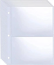 40 Pack 160 Pockets 3.5X5” Photocard Sleeves for A5 Mini 3 Ring Binder, Ultra-Cl