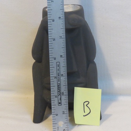 Original VINTAGE TRADER VIC Suffering Bastard Mai Tai Joe Matte Black TIKI MUG B - Picture 8 of 9